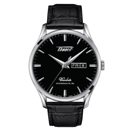 Tissot Visodate Powermatic 80 Stainless Steel / Black / Strap